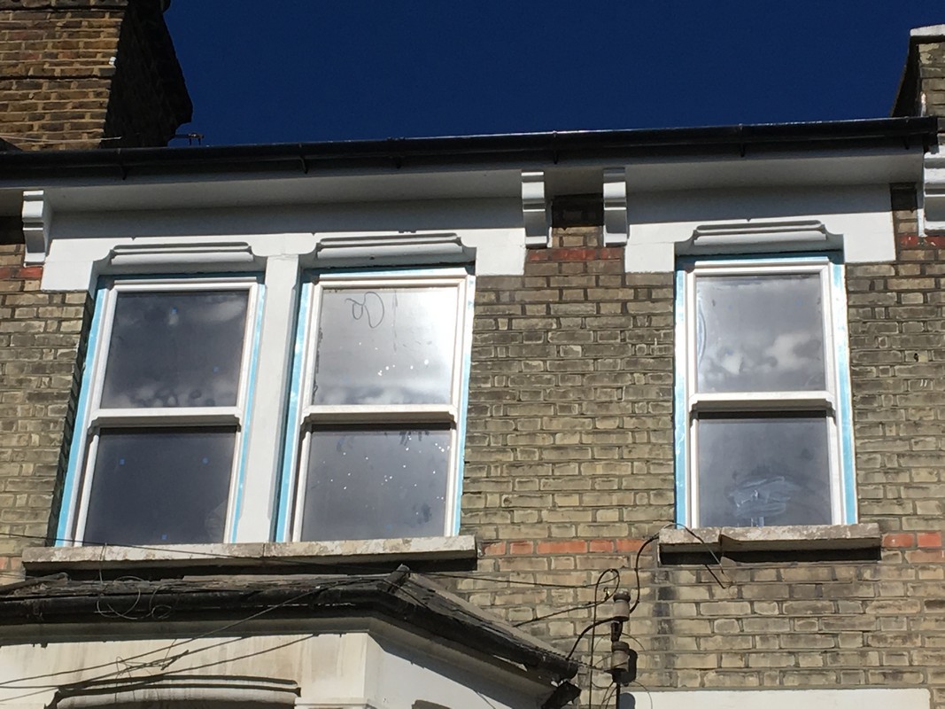 New uPVC sash windows fitted on Victorian terrace in Neasden