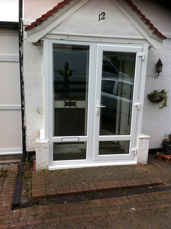 uPVC French doors fitted as front entrance in Neasden